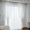 Кружевные занавески, спальня, гостиная, скандинавские занавески, разделительные занавески из марли, защита от солнца и ультрафиолета, пасторальная маленькая свежая белая пряжа