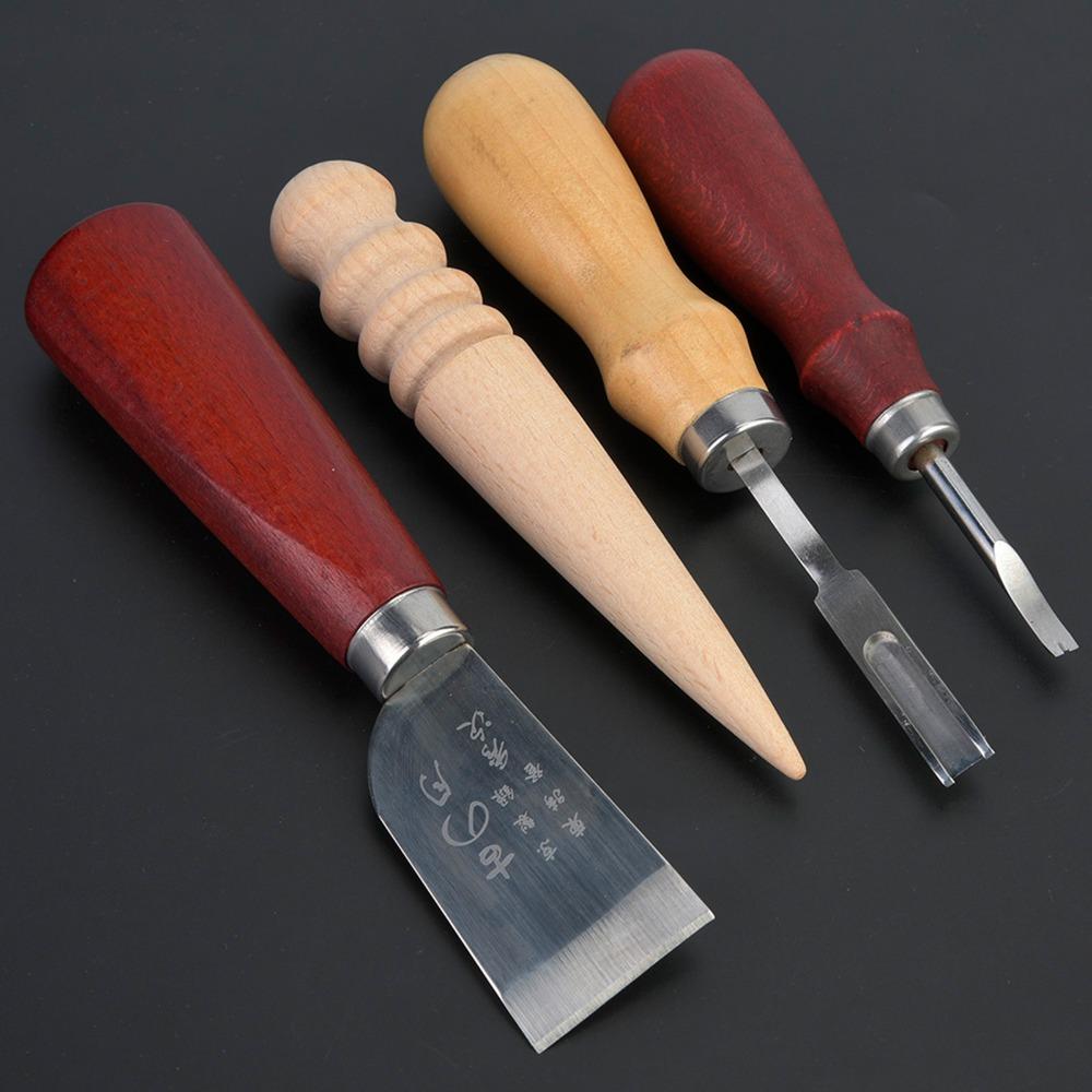 23pcs Awl Stylus Leather Craft Punch Tools Thimble Included Carving Stitching Leather Stitching Tools Waxed Thread