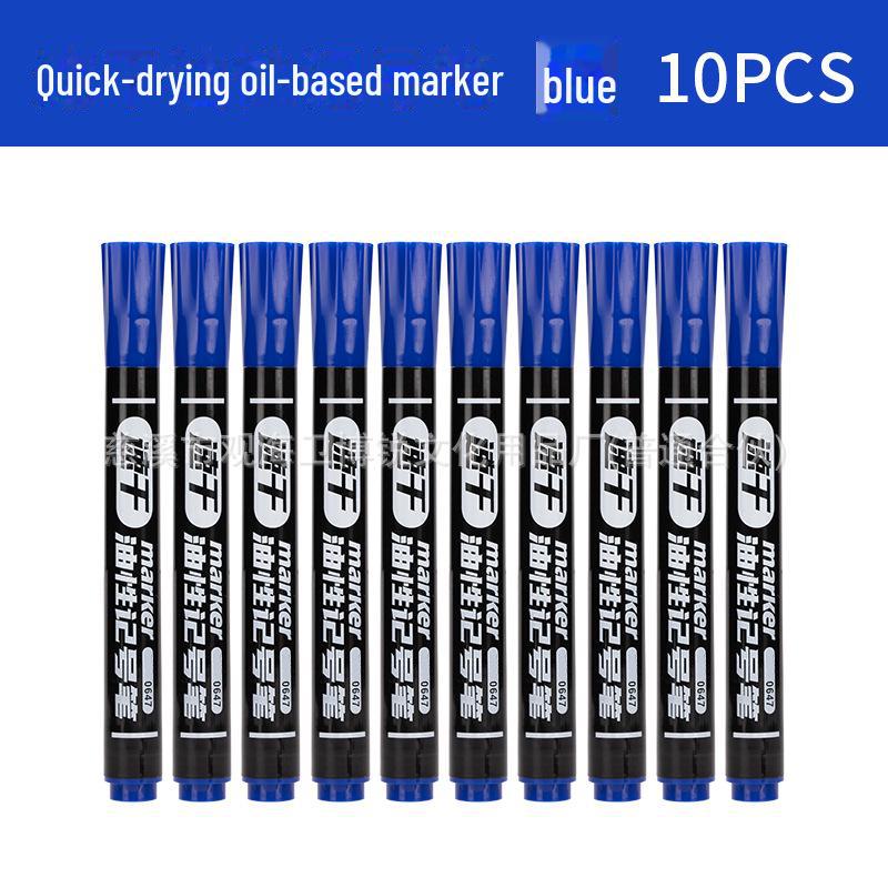 Черная толстая водонепроницаемая ручка-маркер с большой емкостью