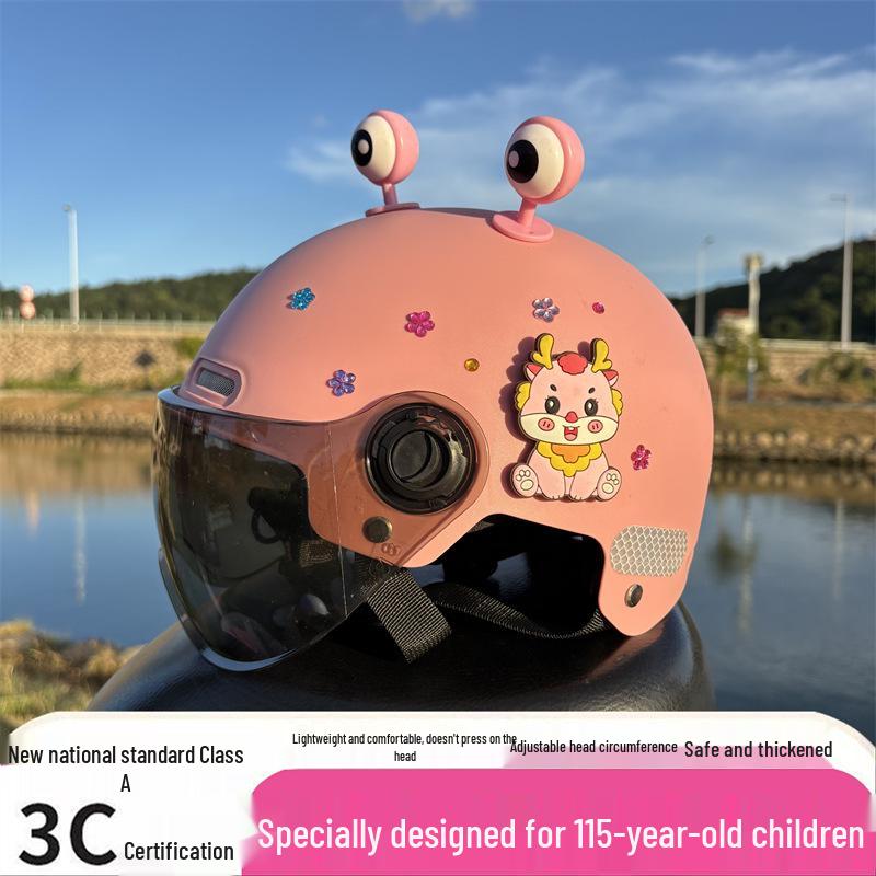 Новый детский шлем, сертифицированный 3C (Возраст 1-15) - Дышащий, Защищающий от солнца, Ударопрочный для лета