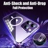 Magsafe Clear Phone Case for IPhone 15 Pro 13 11 12 14 Pro Max Plus 12 13 Mini Wireless Charging Shockproof Back Full Protection Cover
