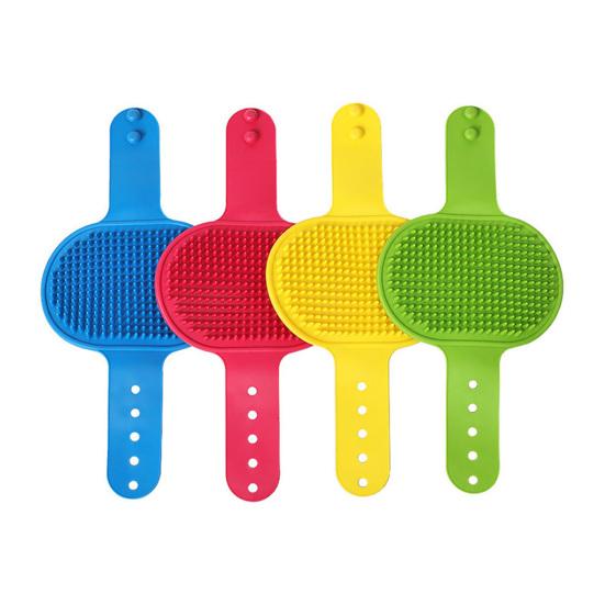 2Pcs Silicone Cat Grooming Strap Pad Self Groomer Brush Cats Adjustable Pet Grooming Tool Pet Grooming Accessory