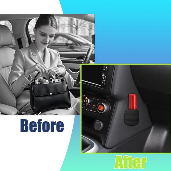 Автомобильная подставка для помады, держатель для хранения, расширяемая конструкция, универсальная посадка, простая установка, самоклеящийся органайзер для бальзама для губ