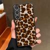 Магнитный чехол из ТПУ для Samsung Galaxy S26 S25 S24 S23 S22 Ultra Plus S25 S24 S23 FE Леопардовый узор Молочная корова Задняя крышка из ПК