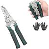 18 in 1 Wire Stripper Foldable, 2025 New Upgrade 18-in-1 Multifunctional Folding Pliers Ergonomic Professional Electrician Tool Gift (Green*1)