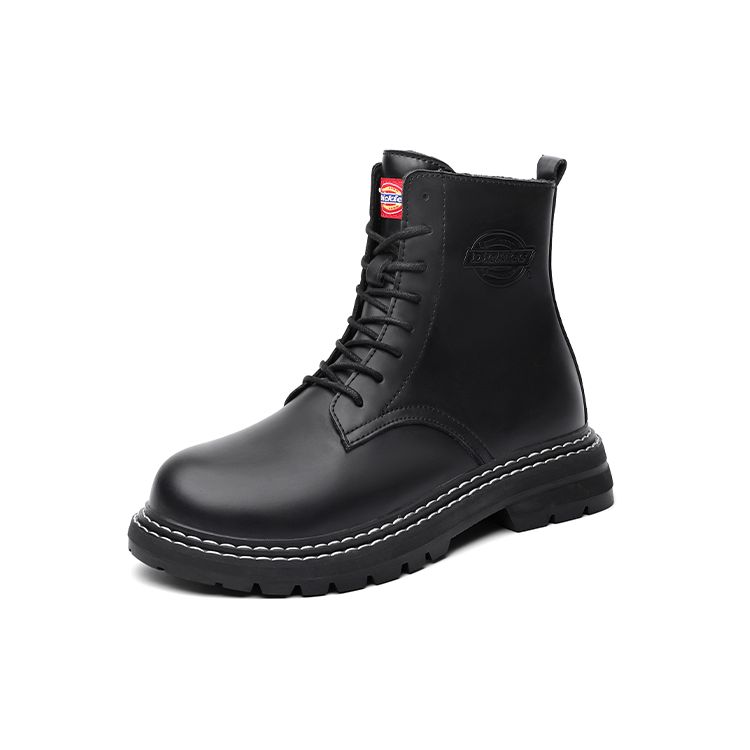 Dickies Двухслойные кожаные универсальные короткие ботинки Мартинса Мужские ботинки Черные 204M50LXS60