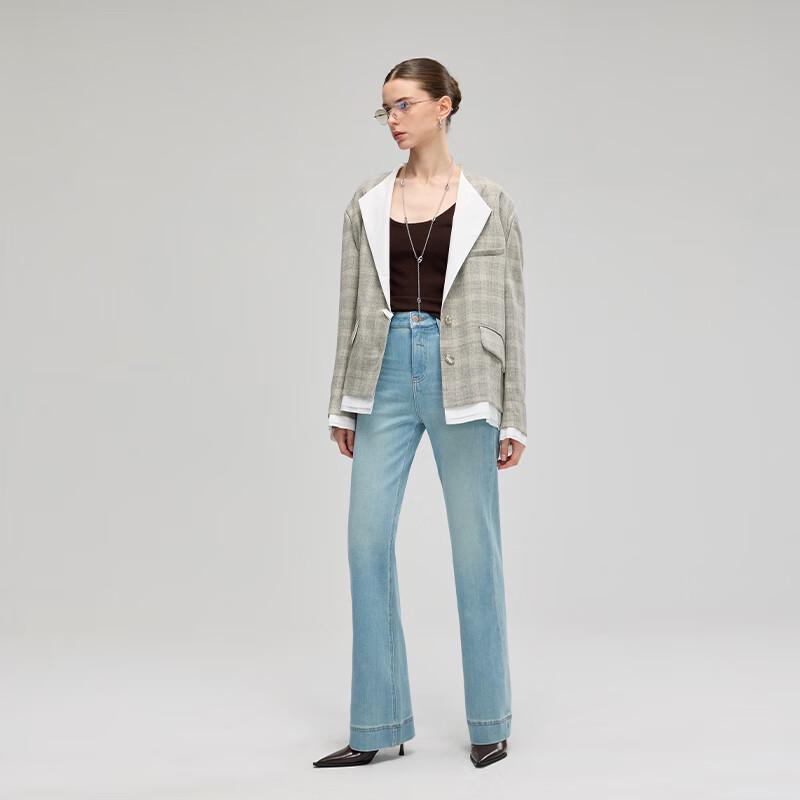 Fengxun Women's High-Rise Lycra Slimming Jeans FXKL9029