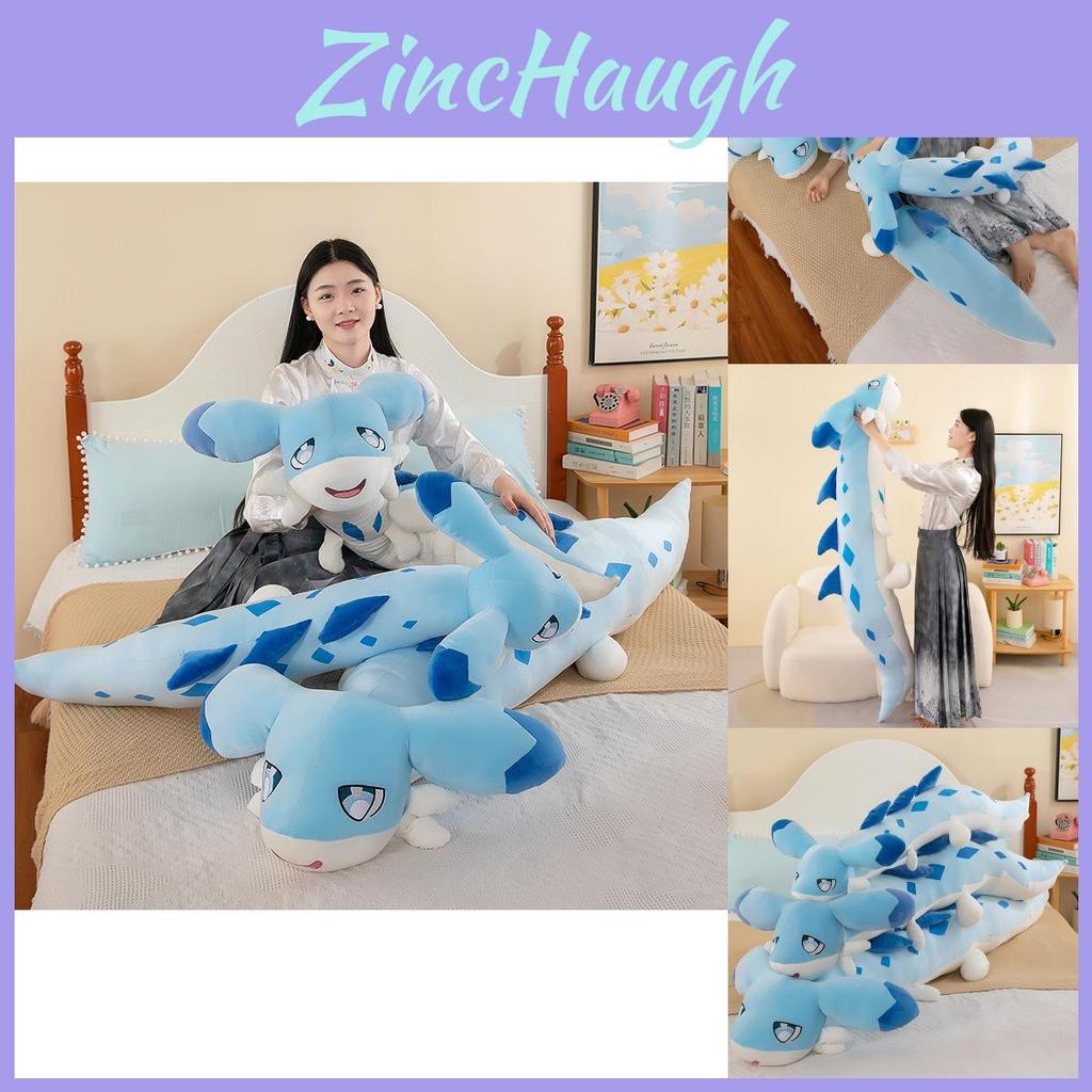 Adorable Blue Dragon Plush Toy Pillow Doll For Sleeping