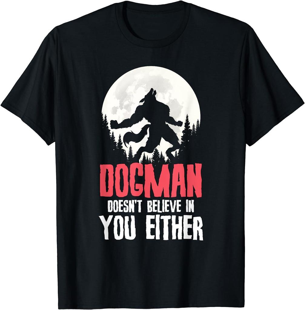 NEW LIMITED Cryptid Cryptozoology Monsters Michigan Dogman T-Shirt - MADE IN USA