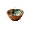 Деревянная сервировочная миска, Wooden Serving Bowl (Green),  Nestroots