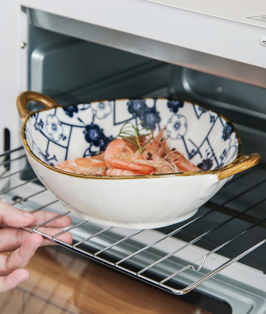 7,5-дюймовая керамическая миска с ручкой, кухонная термостойкая миска для супа с лапшой, японская салатница, миска для сервировки пасты и рагу