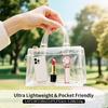 Portable Handheld Fan with Dual Motor Cooling, 4 Speed Quiet Mini Rechargeable Design for Travel Pink
