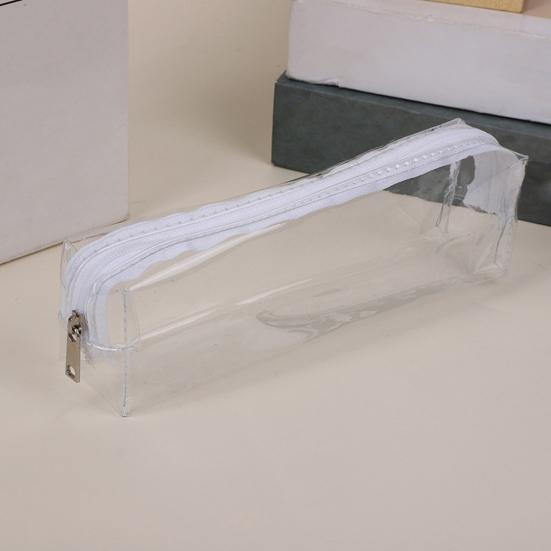 Прозрачная сумка для карандашей Портативная мешка на молнии