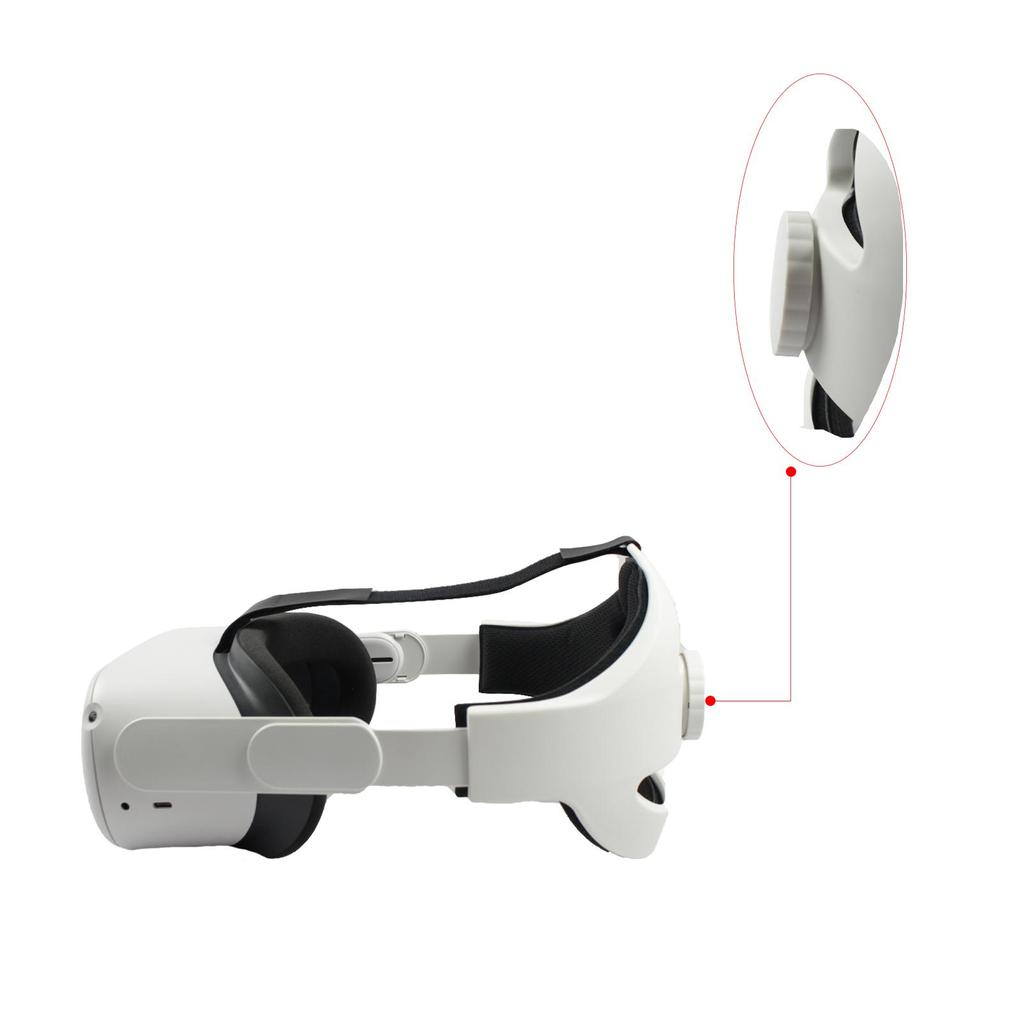 Регулируемый ремешок на голову, совместимый с гарнитурой Meta/Oculus Quest 2 VR, замена ремешка Elite для улучшенной поддержки и комфорта в виртуальной реальности, легкий вес