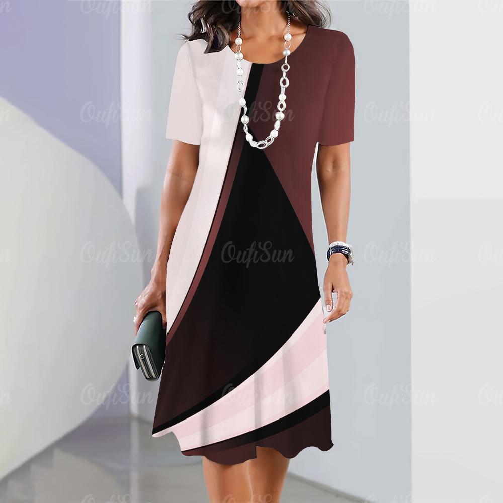 Модные летние платья для женщин 2023 года, сексуальные вечерние платья, повседневные, элегантные и красивые праздничные платья с принтом в виде градиента 3D, одежда