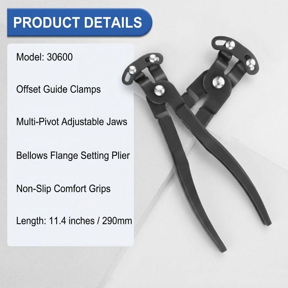 Offset Design Offset Boot Clamp Plier Comfort Handle Boot Clamp Pliers Automotive Workshop