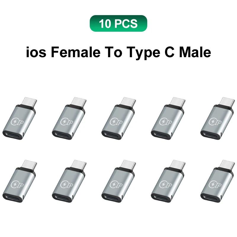 USB C Adapter Type C To Micro To Mini USB Female Converters For iPhone 14 13 Xiaomi Samsung For Lightning Male Charger Adapter