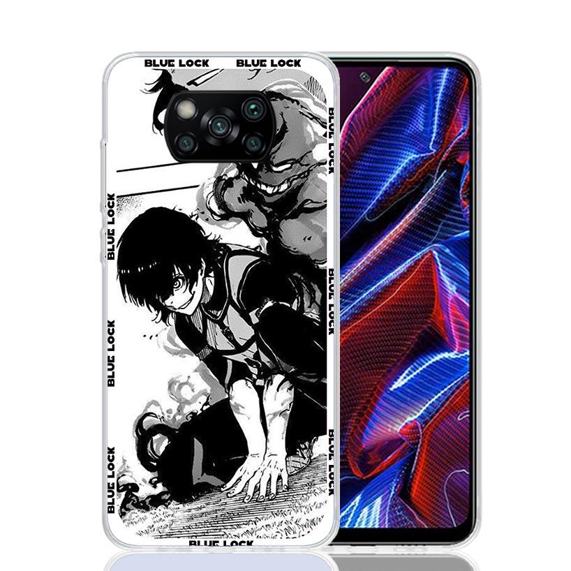 Anime Blue Lock Case Phone Cover for Xiaomi Redmi Note 10 9 9S 8 8T 7 5 Pro Mi 12T 11T 10T 9T 12 11 Lite A3 A2 Trend Fundas Mi 1