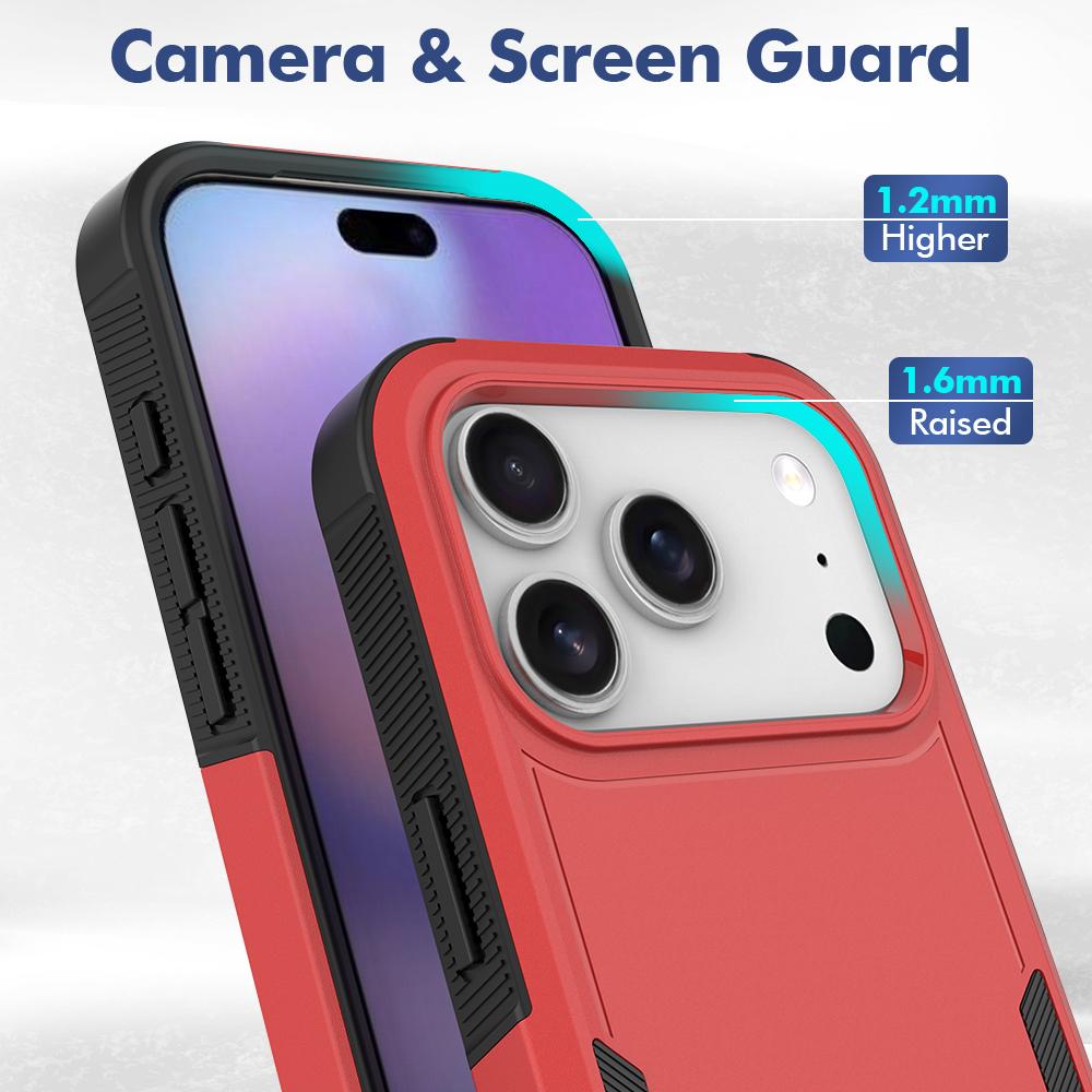 Чехол для iPhone 17 Pro 2 в 1 PC+TPU Ударопрочный чехол для телефона