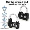 Weatherproof Protection Combination Padlock 4 Dial Digit Password Padlock  Warehouse Door