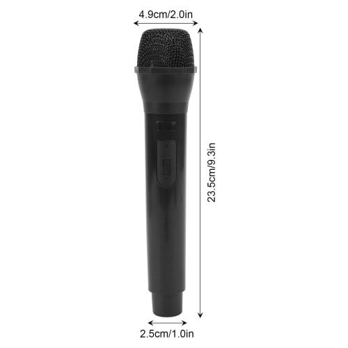 VGEBY Fake Microphone for Karaoke, Singing Prop Microphone, Lightweight and Durable, 2.5x23.5x4.9cm, Party Use (Black)
