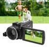Видеокамера Камкордер 4K 56MP HD 18X Цифровой зум 3-дюймовый поворотный сенсорный экран Беспроводная цифровая видеокамера
