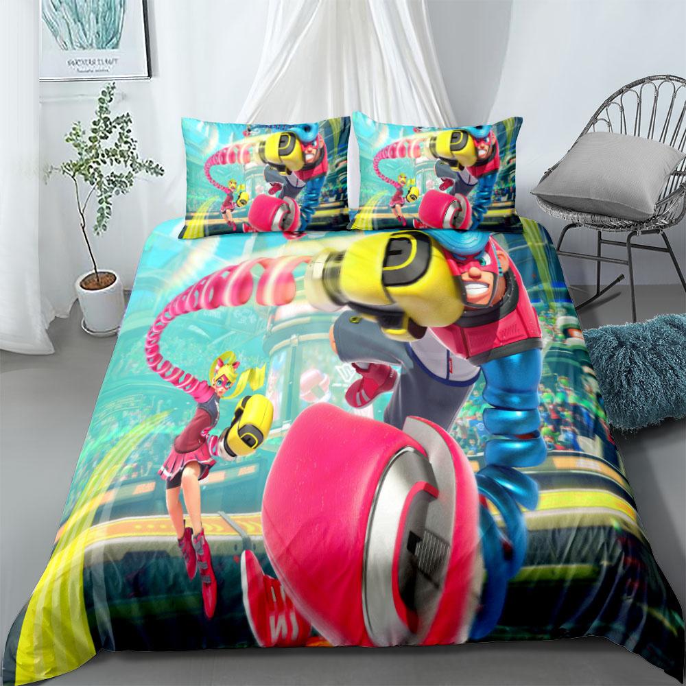 Switch Game Комплект постельного белья King Queen Full Twin Double Single Size Splatoon Duvet Cover Set