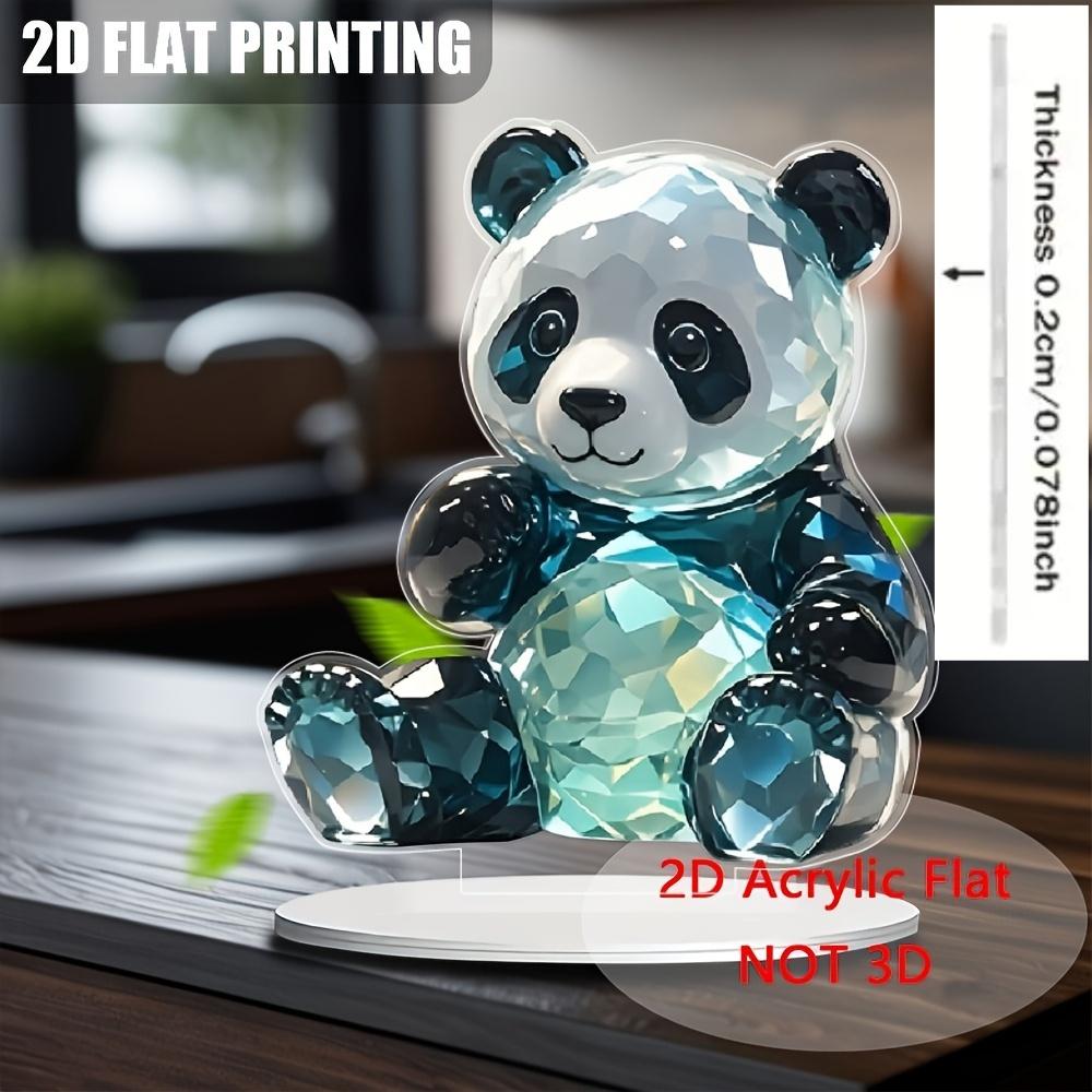 2D Flat Acrylic Panda Decoration, Indoor and Outdoor Decoration - No Battery/electricity Required, Free Day Decoration, Shop Decoration,