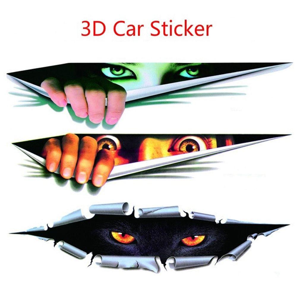 New Decor Auto Stereoscopic Waterproof Simulated Eye Peep 3D Car Sticker Body Decal