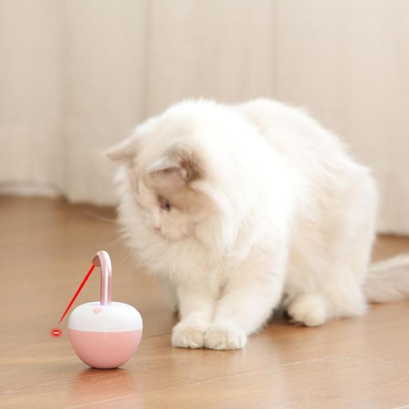 Электрическая забавная интеллектуальная лазерная дразнилка для кошек, интерактивная игрушка-неваляшка для кошек, автоматическая игрушка для котят, умная игра, активная вращающаяся игрушка