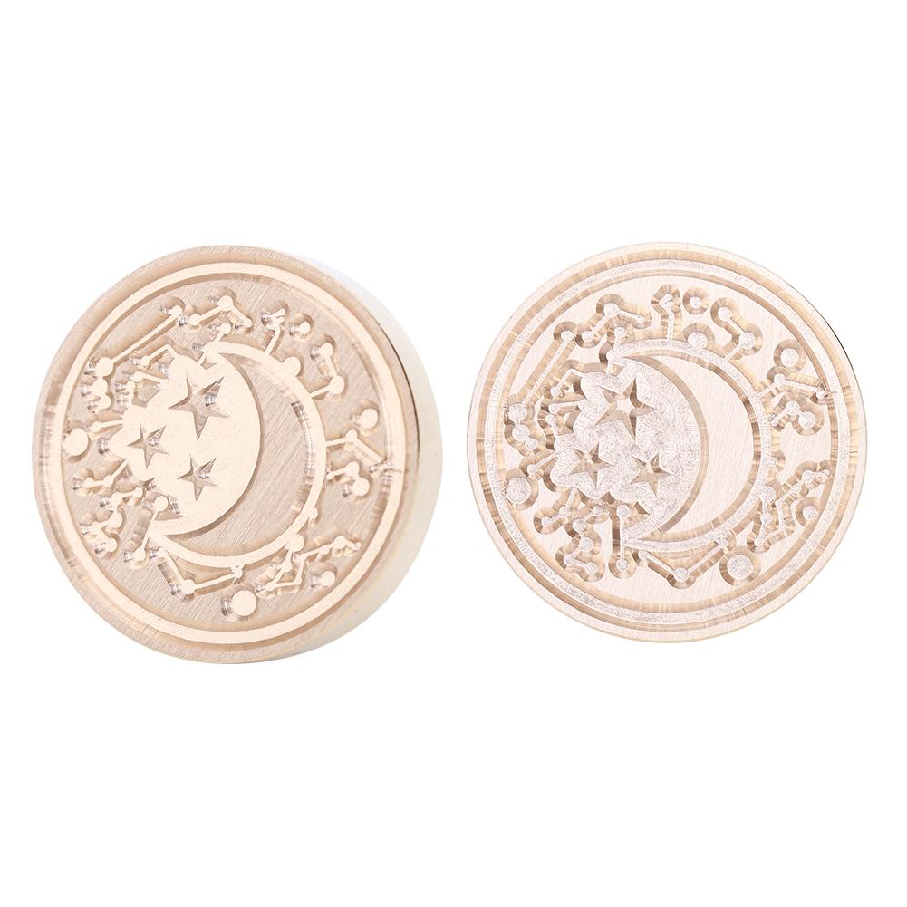 Ретро Звездное небо Печать сургучной головкой Огненная краска для открыток DIY Конверты Марки