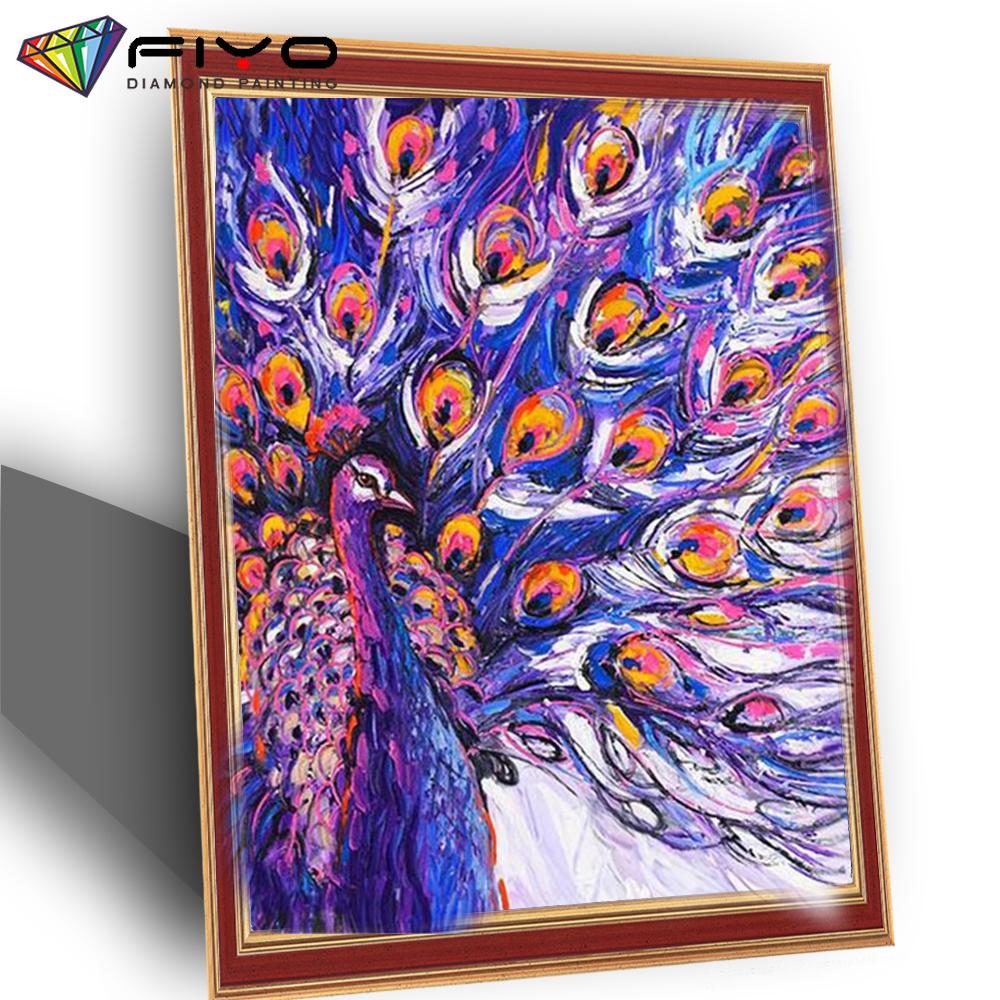 5d алмазная живопись полная дрель квадратный павлин Алмазная вышивка животное Алмазная мозаика рукоделие искусство домашний декор