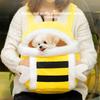 Autumn and Winter Dog Cute Little Bee Hand Bag Warm Thickened Cat Bag Pet Going Out Bag Backpack