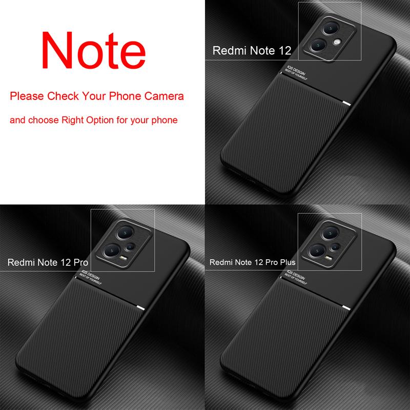 Магнитный кожаный чехол для Xiaomi Redmi Note 11 12 10 9 11E Pro 9S 10S 11S Plus 10C встроенный металлический чехол с поддержкой автомобильного держателя