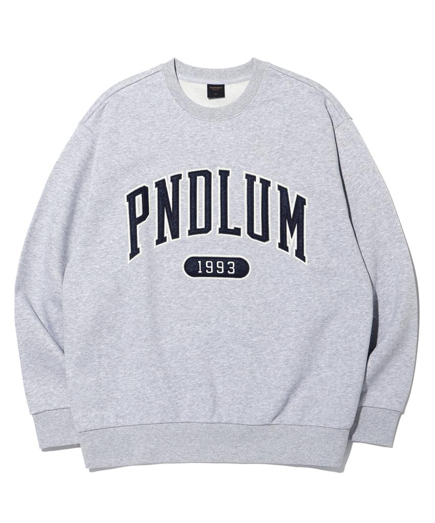 PENDULUM Arch Logo Applique Sweatshirt Lp8Tu743_Melange Grey