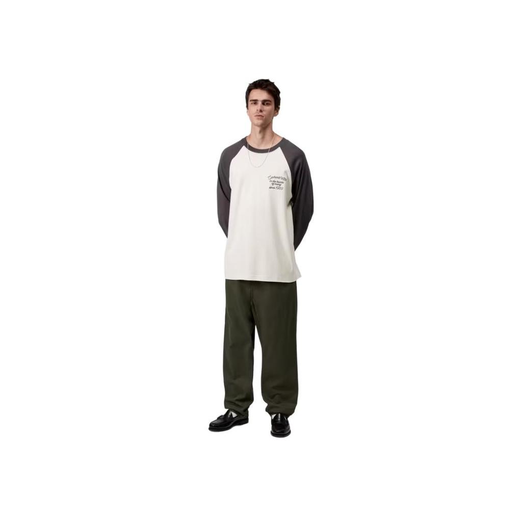 Carhartt WIP FW25 L/S Футболка Alston Свободная с графической вышивкой Реглан Длинный рукав Мужские Топы I035444-2AQ-XX