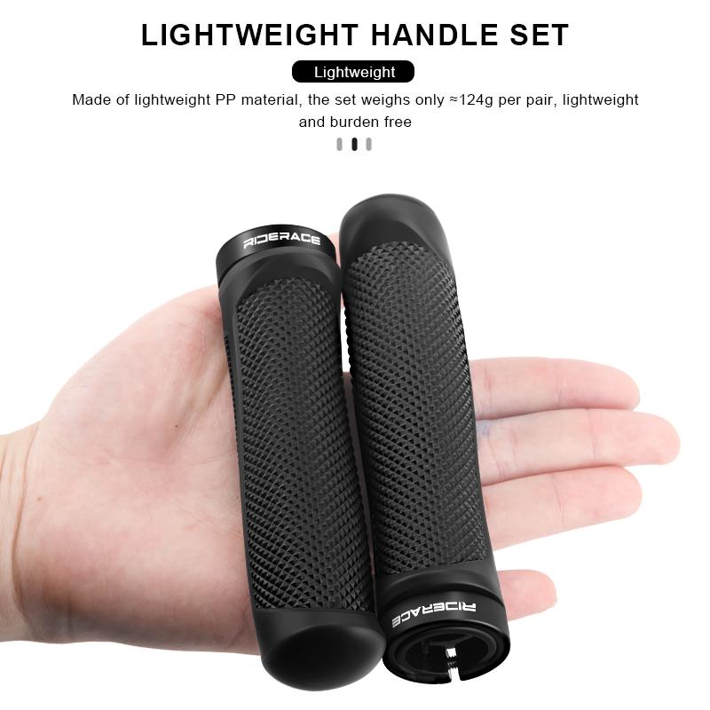 Ручки для горного велосипеда RIDERACE Lock onBicycle Handlebar Cover TPR RubberУдаропрочный нескользящий эргономичный велосипедный руль