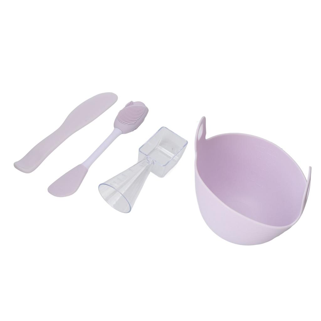 Facial Mask Mixing Bowl Soft Reusable Silicone Face Mud Mask Mixing Bowl with Spoon for Beauty Salon