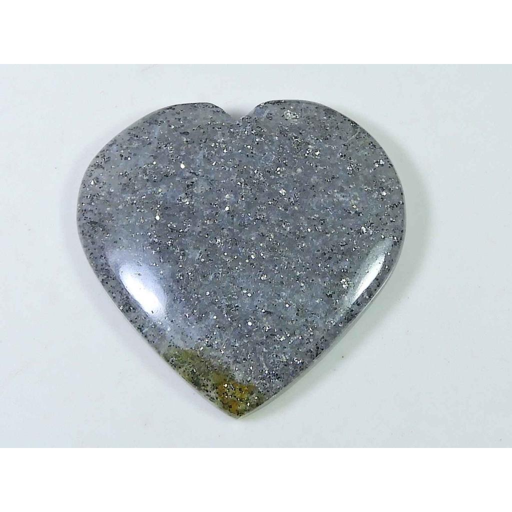 Натуральный черный солнечный камень сердце целебный кристалл кабошон россыпью драгоценный камень 41X52MM SK-1858