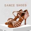 Women Ballroom Latin Tango Dance Shoes Salsa High Heeled 8.5CM