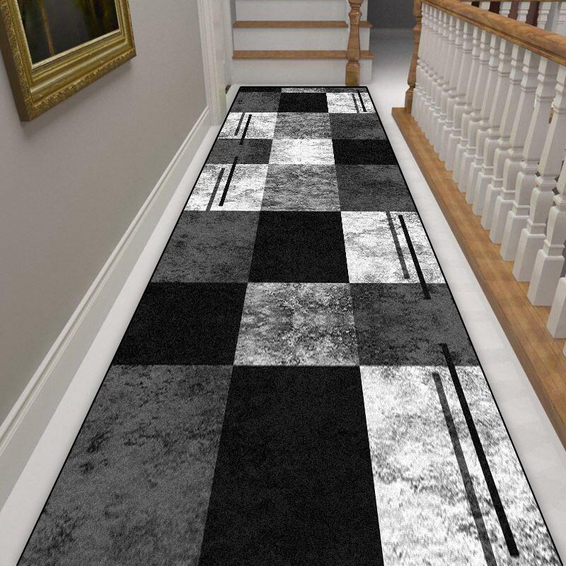 Геометрический скандинавский длинный ковер для коридора, противоскользящий, коврики для прихожей, украшение дома, прихожая, входной коврик, моющийся ковер-дорожка