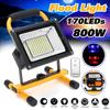 AC100-240V 800W 170 светодиодный прожектор с дистанционным управлением водонепроницаемый точечный светильник для кемпинга на открытом воздухе портативный фонарь с возможностью подзарядки