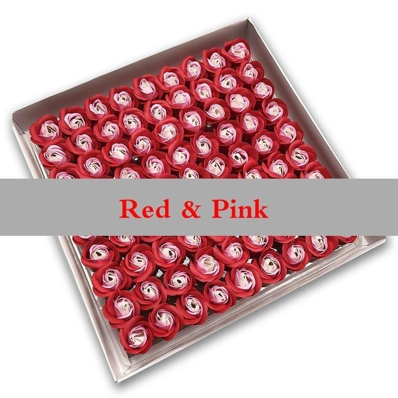 81 шт., роза для ванны, цветок для тела, цветочное мыло, душистая роза, незаменимый свадебный подарок на день Святого Валентина H