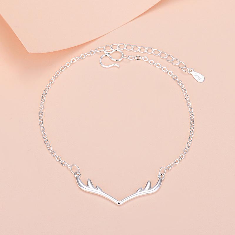 Корейский посеребренный браслет 2024: Высококлассные осенние женские украшения