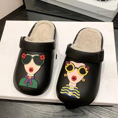 Женские тапочки, теплые однотонные современные тапочки для женщин, домашняя хлопковая обувь, женские повседневные плюшевые зимние женские шлепанцы