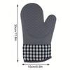 2pc Silicone Oven Gloves Thickened Anti Scalding Gloves Kitchen Gloves Baking Gloves  Cooking