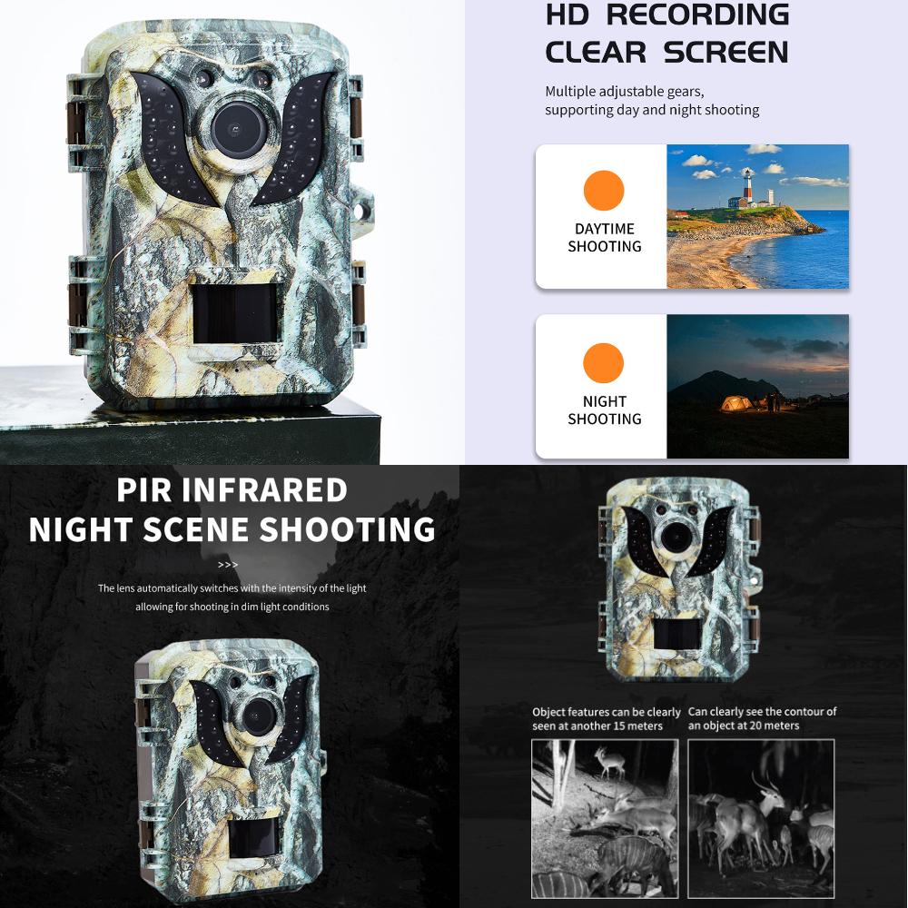 DL005 Мини камера для охоты HD 16MP 1080P инфракрасное ночное видение водонепроницаемая камера для наблюдения за дикой природой для мониторинга животных