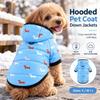 Plus Cotton Winter Puppy Coat Puppy Pattern Thicken Pet Jacket New Pet Dog Clothing  For Dogs Cats