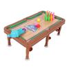 6 In 1 Combo Game Table Set Parent Child Interactive Football Basketball Billiards Hockey Bowling