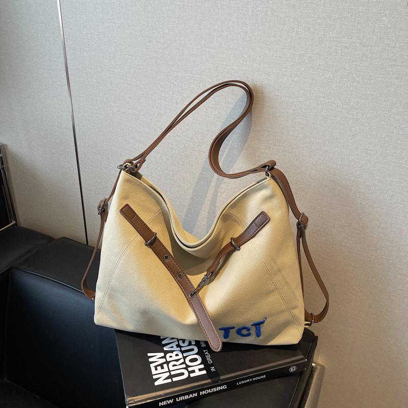 Повседневная холщовая сумка-тоут женская новая многофункциональная наплечная сумка для поездок на работу универсальный рюкзак большой вместимости